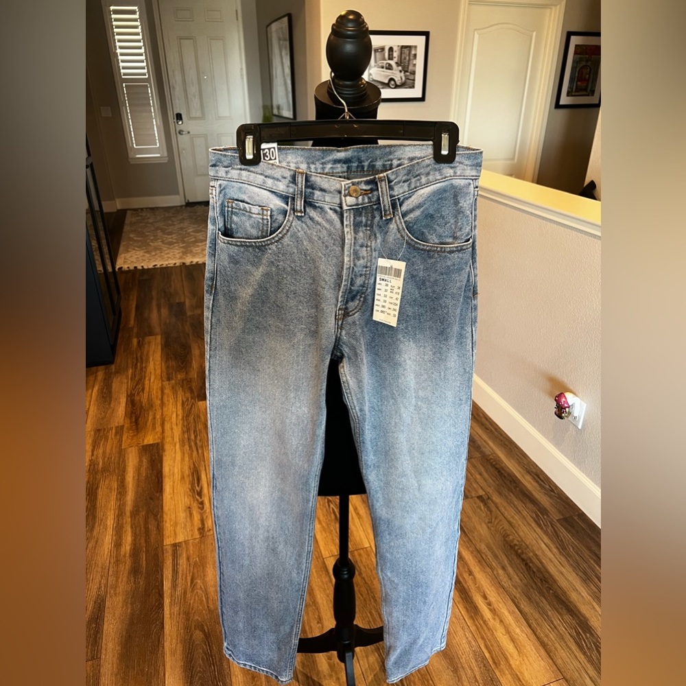 Brandy Melville Blue Straight Leg Jeans